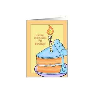  Tasty Cake Humorous 7th Birthday Card Card Toys & Games