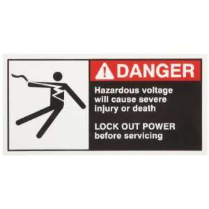   Safety Label, Header Danger (Pack of 5):  Industrial