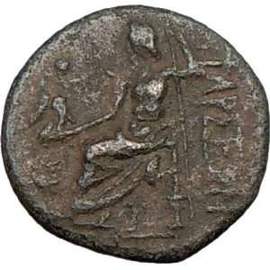  TARSUS Cilicia ZEUS & CLUB 164BC Ancient Greek Coin 