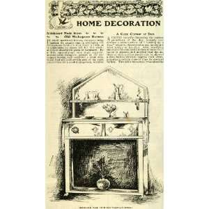  1901 Ad Mahogany Sideboard Bureau Furniture Home Decor 