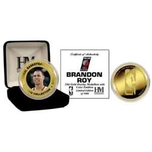 Brandon Roy Portland Trailblazers 24KT Gold and Color Coin