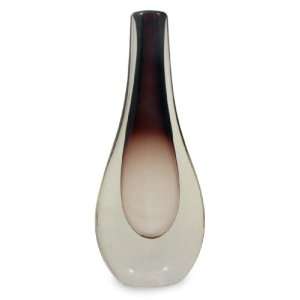  Murano handblown vase, Grape Teardrop
