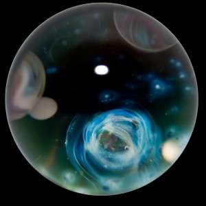   Gateson Recko ~ 2 Planet Nebula Universe w/ Opal Moon in Aurora  
