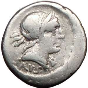  Roman Republic Dictator Junius Silanus Silver Ancient Coin 