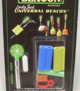 Lucky Jack Green Univeral Beacon Light For Fishing Rods & Bobbers New 
