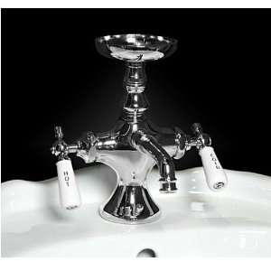   Vintage Style Mixing Faucet with Soap Dish   Chrome: Home Improvement