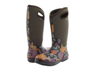Bogs Classic High Le Jardin Womens Waterproof Outdoor Rain Boots 