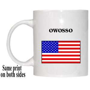  US Flag   Owosso, Michigan (MI) Mug 