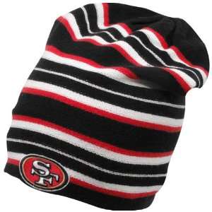  Reebok San Francisco 49ers Long Reversible Knit Hat One 
