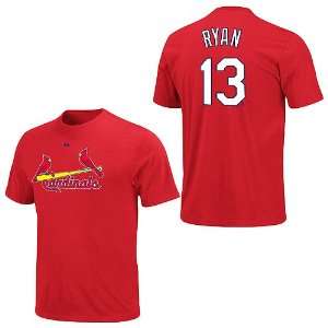 St. Louis Cardinals Brendan Ryan Majestic Name and Number T Shirt 