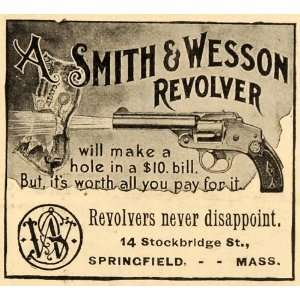 Smith Wesson Revolver Gun Springfield Massachusetts Firearms Handguns 