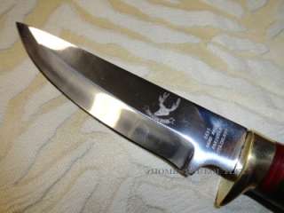 10 HUNTING KNIFE BONE HANDLE SERIES WITH LEATHER SHEATH 5655 15 