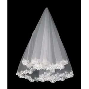   Length Wedding Veils with Lace Applique Edge  W04 Toys & Games