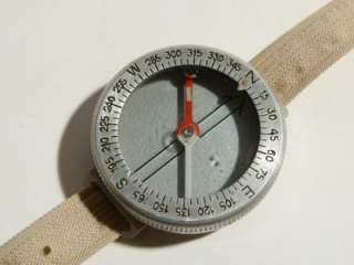 WORKING Vintage SILVA Sweden Wrist Compass USA Pat #6  