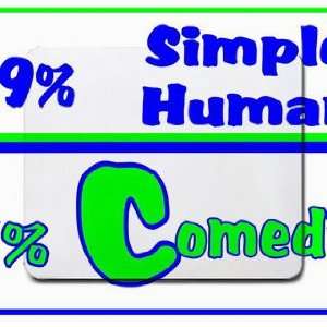  49% Simple Human 51% Comedian Mousepad: Office Products