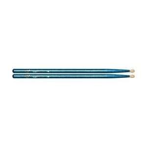  Wood Tip Sticks   Pair 5B Blue Sparkle (5B Blue Sparkle): Musical