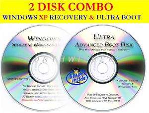 SONY VAIO   WINDOWS SYSTEM RECOVERY BOOT COMBO RESCUE   WINDOWS XP 32 