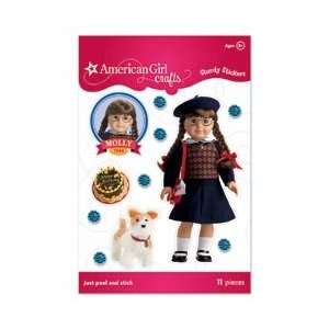   Girl Sturdy Stickers Molly McIntire Navy Argyle Sweater; 6 Items/Order