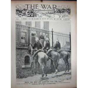   1914 Belgian Highway French Dragoons Soldiers Horse: Home & Kitchen
