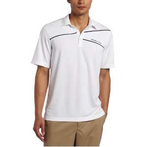  Oakley Golf Mens Active Polo Shirt, White, Small: Sports 