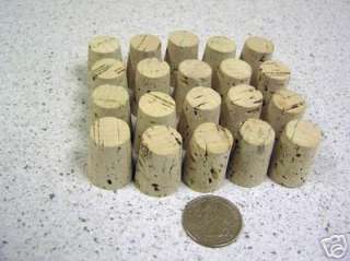 20 cork size 7 bottle stoppers new bulk lot  