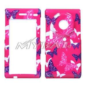  SAMSUNG MEMOIR T929 PINK BUTTERFLY DOT COVER: Everything 