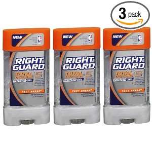 : Right Guard Total 5 Defense Power Gel Fast Break Deodorant, 3 Oz (3 