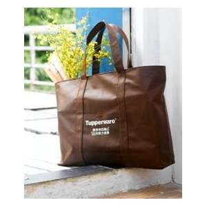  Tupperware Logo Recycle Shopping Tote Bag Brown 