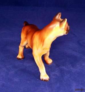 Vintage Japan Saddle Back Boxer Dog Figurine Fawn Puppy  
