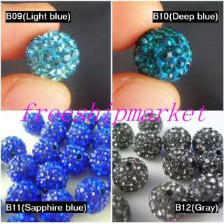 20pcs Swarovski Crystal 10MM beads FOR Pave Disco Balls U choose color 
