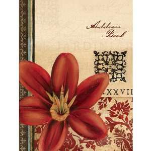  Vintage Floral Ringbound Address Book: Office Products
