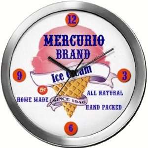  MERCURIO 14 Inch Ice Cream Metal Clock Quartz Movement 