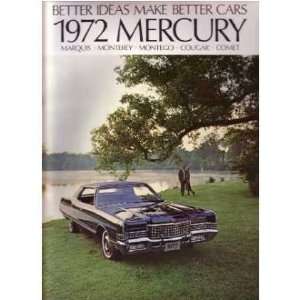  1972 MERCURY Sales Brochure Literature Book Piece 