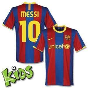  Home Stadium Jersey + Messi 10 (Fan Style)   Boys