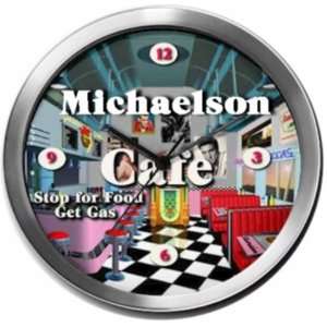  MICHAELSON 14 Inch Cafe Metal Clock Quartz Movement 