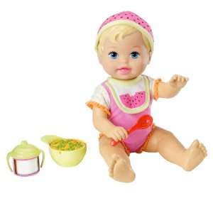  Little Mommy Sweet Eats Baby Doll: Toys & Games