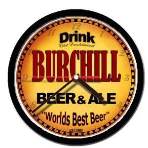  BURCHILL beer and ale cerveza wall clock: Everything Else