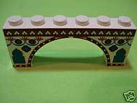 LEGO LEGOS NEW White Brick Arch 1x6x2 Indian Pattern  