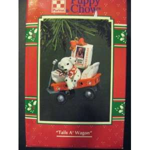   Christmas Ornament Dalmatian Enesco Tails A Wagon 1996: Home & Kitchen