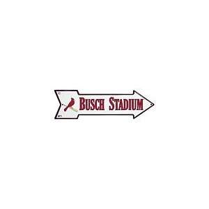  Busch Stadium Tin Arrow Sign: Patio, Lawn & Garden