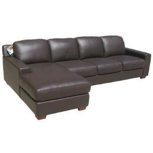  Moroni # 338 Chaise Sofa Giuseppe Top Grain Leather Sofa 