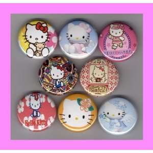  Hello Kitty Set of 8   1 Inch Buttons a: Everything Else