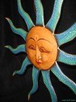 Bali Celestial sun sunburst moon star mobile hand carved wood Balinese 