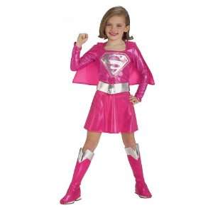  Supergirl Pink Kids Costume: Toys & Games