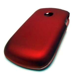  Tracfone NET10 LG 800g Red Solid Rubberized Design Case 