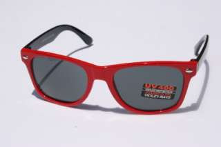Red Black Wayfarer Sunglasses Kids Children 400UV 2 9  