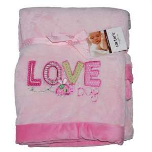  Carters Super Soft Blanket in Pink Love Bug: Baby