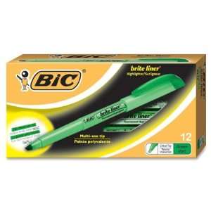  BIC Brite Liner Highlighter,Marker Point Style: Chisel 