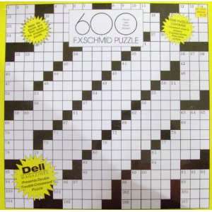  FX Schmid 600 Piece Exquisite Puzzle   Dell Crossword 