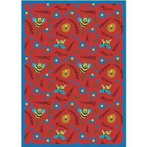  Red Bee Attitudes Rug Size: 54 x 78 Home & Kitchen